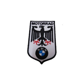 [ตัวรีด เย็บได้] BMW MOTORRAD ป้ายติดเสื้อ logo Embroidered Sew Iron On Patches Badge