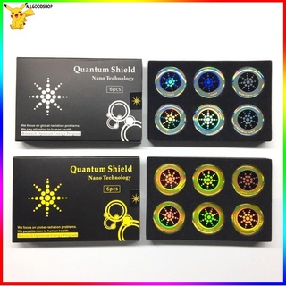 สติ๊กเกอร์ quantum shield 6 ชิ้นสําหรับโทรศัพท์ป้องกันรังสี / 6Pcs/Set Round Quantum Shield Sticker