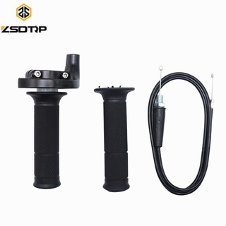 ZSDTRP 1 Pair 22mm Throttle Grip Twist Throttle Hand Grip with Twist Cable Handle Throttle Clamp For Motorized Bicycle Push Bike