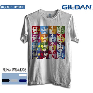 เสื้อยืด พิมพ์ลายวงร็อค The beatles สําหรับ gildan htb15