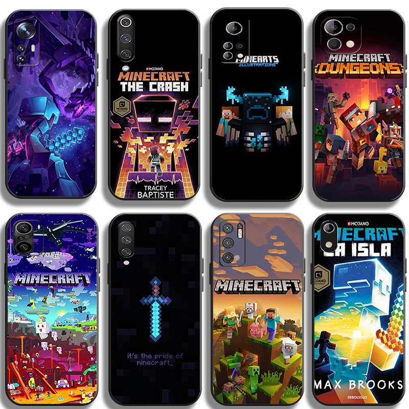 Xiaomi Mi 11 CC9E Poco F2 F3 M3 Pro เคสโทรศัพท์ Minecraft Speedrunner