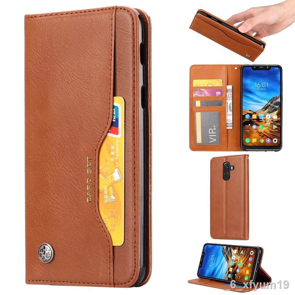 Luxury PU Leather Case Xiaomi Pocophone F1 Stand Card Slot Wallet Flip ...