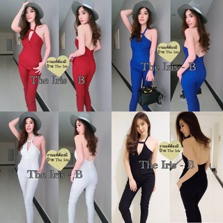 Jumpsuit สายเดี่ยวทรงเซ็กซี่เบาๆ (โค้ดช้อปฟรี 90 บาท)