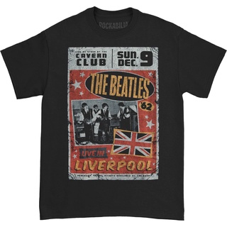 เสื้อยืดวงดนตรีThe BEATLES Live In Liverpool Official Merchandise เสื้อยืดผู้ใหญ่ - เสื้อยืดผู้ชาย - เสื้อยืดผู้หญิง - เ