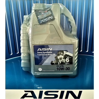 AISIN น้ำมันเครื่องกึ่งสังเคราะห์ เครื่องยนต์ดีเซล  10W-30, 15W-40 7L.