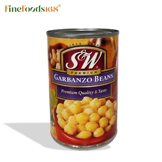 เอสแอนด์ดับบลิว ถั่วลูกไก่กระป๋อง 15.5 ออนซ์ S&amp;W Garbanzos Beans In Brine 15.5 Oz.