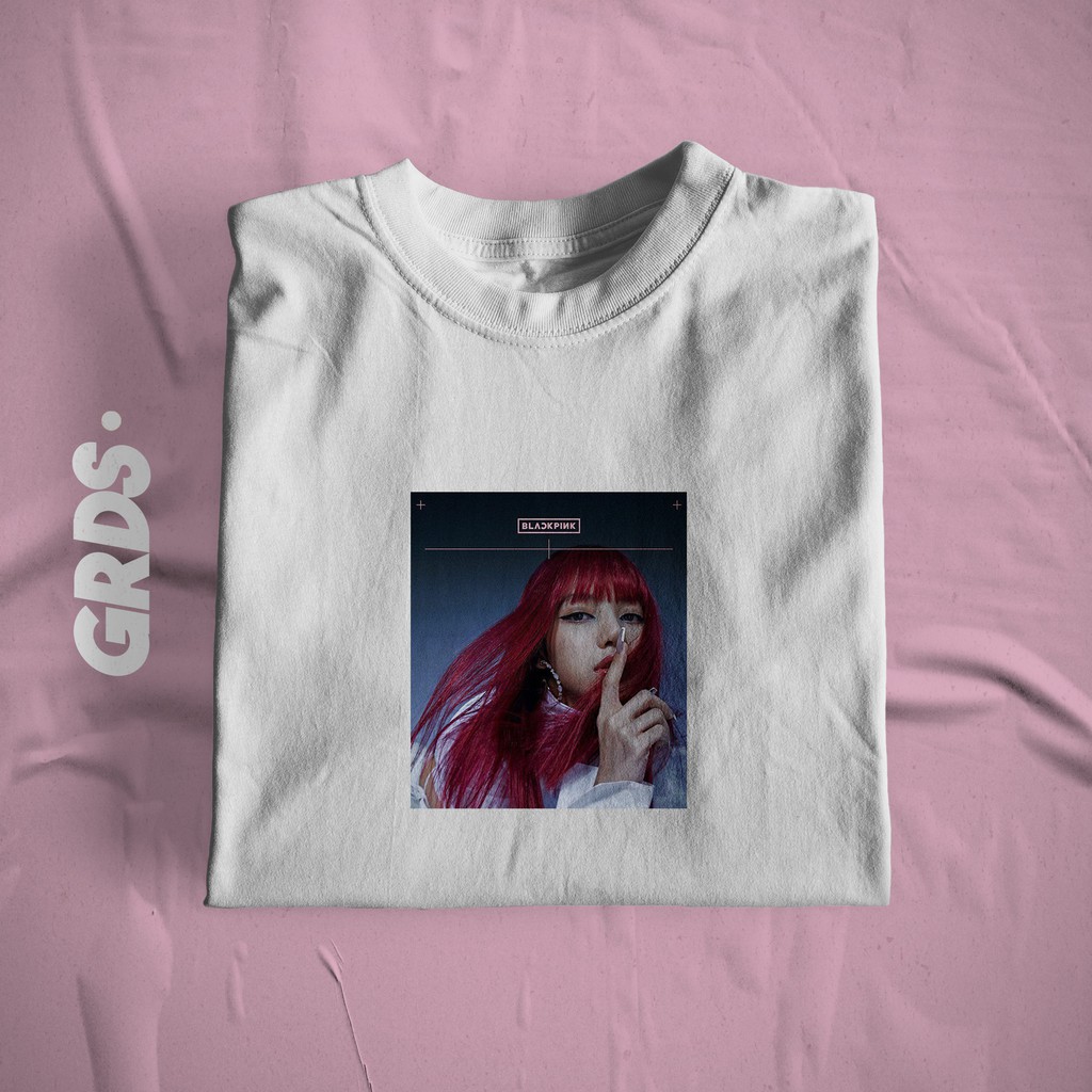 เสื้อยืด LISA BLACKPINK / เสื้อยืด LISA BLACKPINK KPOP / ฟรีสติ๊กเกอร์