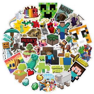 Minecraft สติกเกอร์กันน้ำรูปแบบที่แตกต่างกัน, 50 ชิ้น