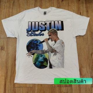 JUSTIN BIEBER WORLD TOUR DTG (DIGITAL TO GARMENT) GILDAN ULTRA สกรีนดิจิตอล สีคมชัด