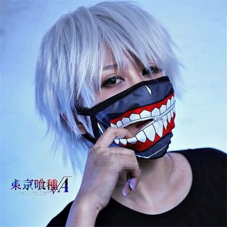 พร้อมสต็อก ผ้าปิดปาก แบบซิป ลายหน้ากา กKaneki Ken Tokyo Ghoul ป้องกัน PM2.5