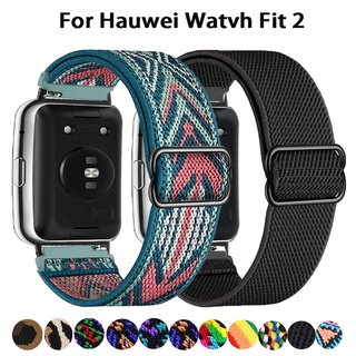 สายนาฬิกาข้อมือไนล่อนถัก สําหรับ Huawei Watch Fit 2 Huawei Watch fit2