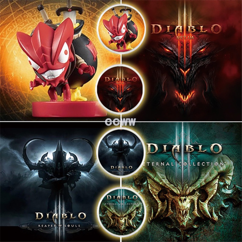 Ns Switch Diablo 3 NFC การ์ดเกมเหรียญ Ntag215 รวม Elite Secret Territory Loot Goblin