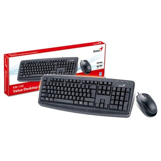 Keybord And Mouse Combo Set Black Genius KM-130 ,160, 170 / Genius Keyboard Combo Set KM-160 (USB) Black