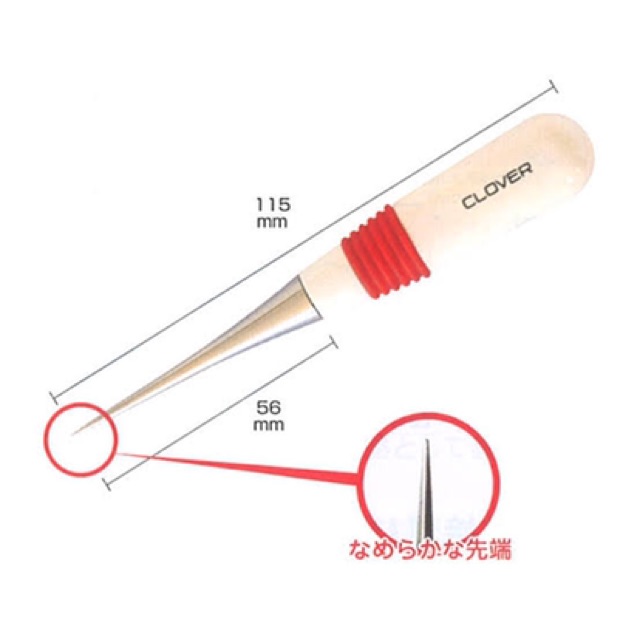 Clover เหล็กแหลม ญี่ปุ่นแท้ แบบดันมุม หรือแบบเจาะทะลุผ้า 21-131 - รูปที่ 4