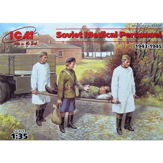 ICM Model ขนาด 1/35 ICM35551 Soviet Medical Personnel (1943-1945)