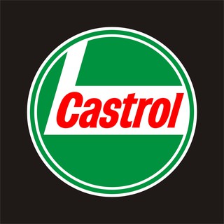castrol สติกเกอร์ pvc กันน้ำ  ขนาด 8 x 8 cm ให้เลือก ราคา 19 บาท