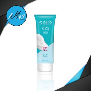 PONDS Acne Clear AntiAcne Facial Foam 100g พอนด์  แอคเน่ เคลียร์ 100 กรัม.1ชิ้น