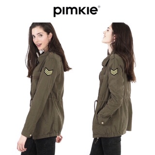 แจ็คเก็ตเขียว เสื้อทหาร PIMKIE (Jk265)