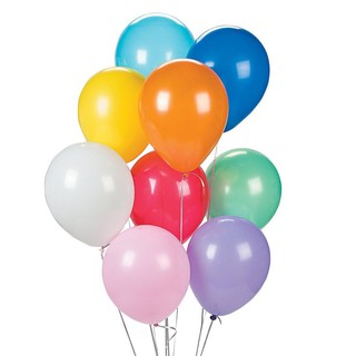 BK Balloon ลูกโป่งกลม ขนาด 10 นิ้ว จำนวน 100 ลูก (คละสี)