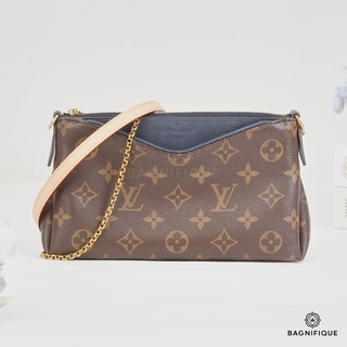 LOUIS VUITTON PALLAS CLUTCH MONOGRAM MARINE NAVY