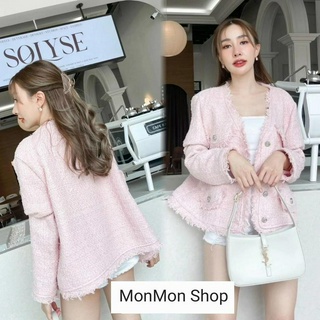 ~MONMONSHOP😊MON6676~  Tweed Blazer - C H A N E L Style