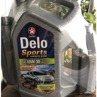 น้ำมันเครื่องCALTEX Delo Sport 10W-30Synthetic Blend 10W-30 สำหรับดีเซล ขนาด 8ลิตร