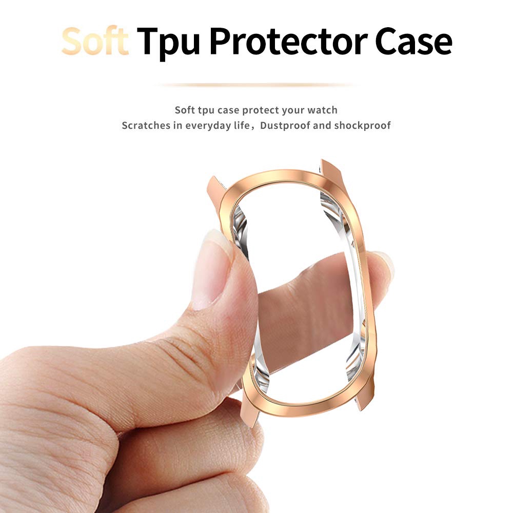 เคสป้องกันหน้าปัดนาฬิกา TPU ชุบไฟฟ้า ป้องกันรอยสำหรับ Garmin Forerunner 245 / 245 M