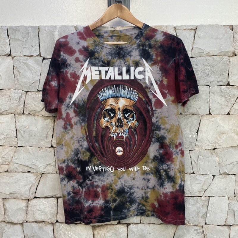 เสื้อวง METALLICA มัดย้อม ลิขสิทธิ์แท้ นำเข้าจาก USA