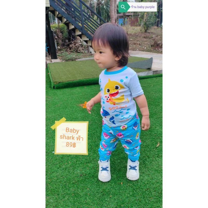 ชุดนอนเด็ก baby shark