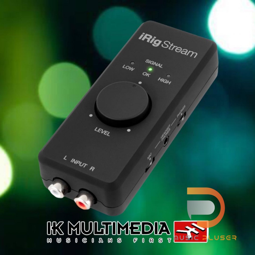 IK Multimedia iRig Stream อินเทอร์เฟซเสียงขนาดพกพาสะดวกเหมาะสำหรับการสตรีมผ่าน Instagram, Facebook แ