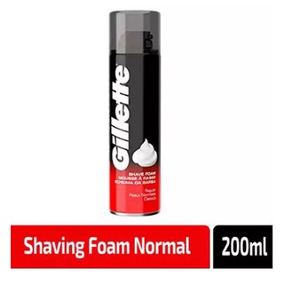 โฟมโกนหนวด ยิลเลตต์ กลิ่น Regular (Gillette Shaving Foam 200g) 200 กรัม