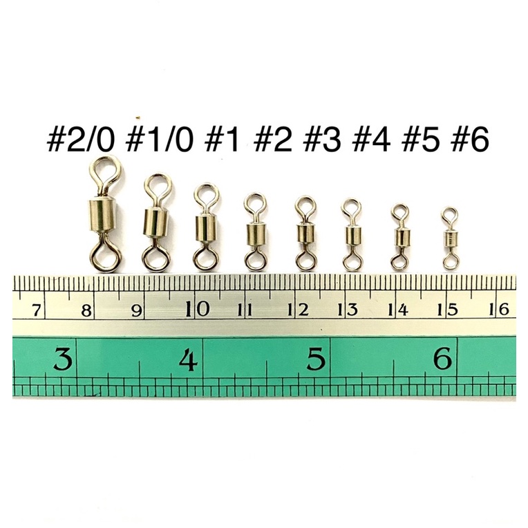 1-2วัน(ส่งไวมากแม่) ลูกหมุน ตกปลา ลูกหมุนสแตนเลส 10ชิ้น/Pac #4/0 #3/0 #2/0 #1/0 #1 #2 #3 #4 #5 #6【Super Thailand】