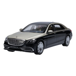 Mercedes-Benz รถโชว์ Mercedes-Maybach S 650, aragonite silver, anthracite blue, 1:18/Norev