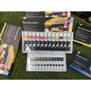 Renaissance สีน้ำ water colours และ สีอะคลิลิค Acrylic