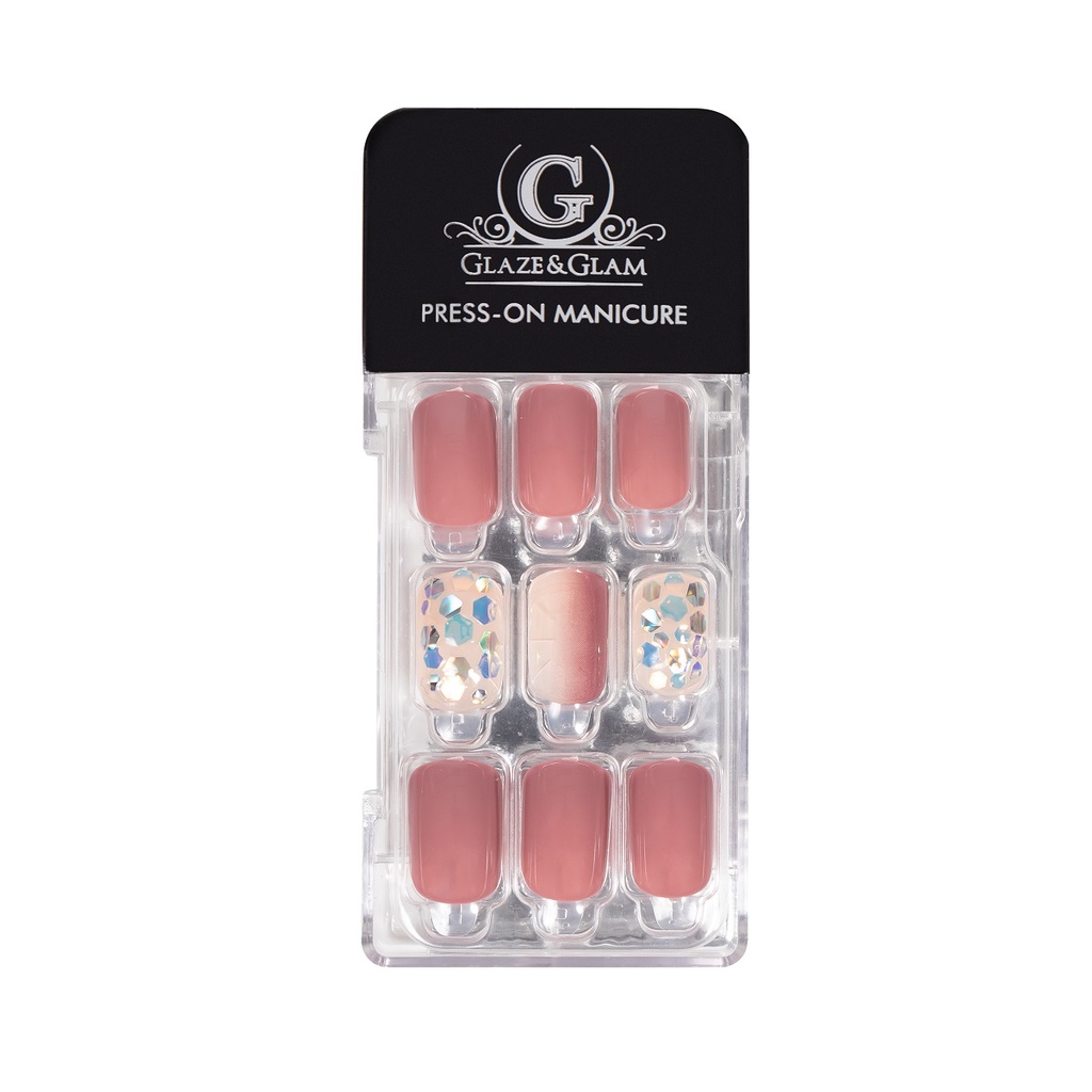 GLAZE & GLAM أظافر جل صناعية مع لاصق — صورة 2