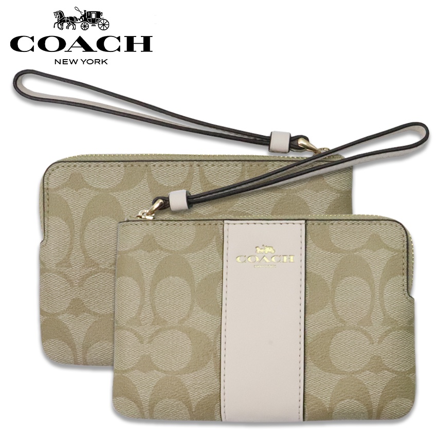Coach - SIG PVC LTH CRN ZIP (F58035)