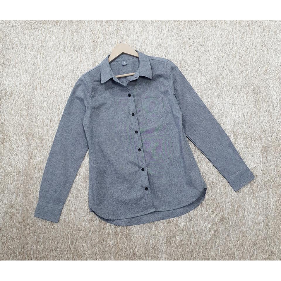 Old  navy  เชิ๊ตผู้หญิง ผ้าดีมาก งานสวย สีเทา
