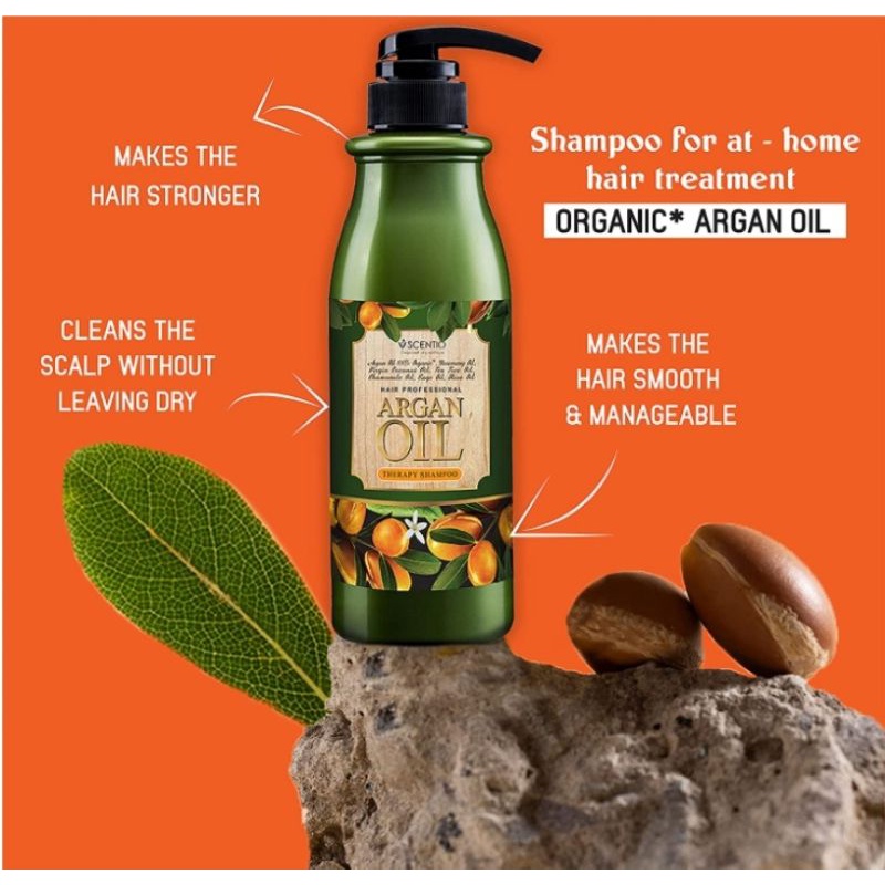 เซนทิโอ อาแกนออยล์ แชมพู แอนด์ คอนดิชั่นเนอร์ Sentio Argan oil shampoo and Conditioner ฟื้นฟูผมแห้งเสีย ให้ผมนุ่ม เงางาม ราคา ถูกที่สุด ดีลบีเคเค แกลเลอรีภาพที่ 2