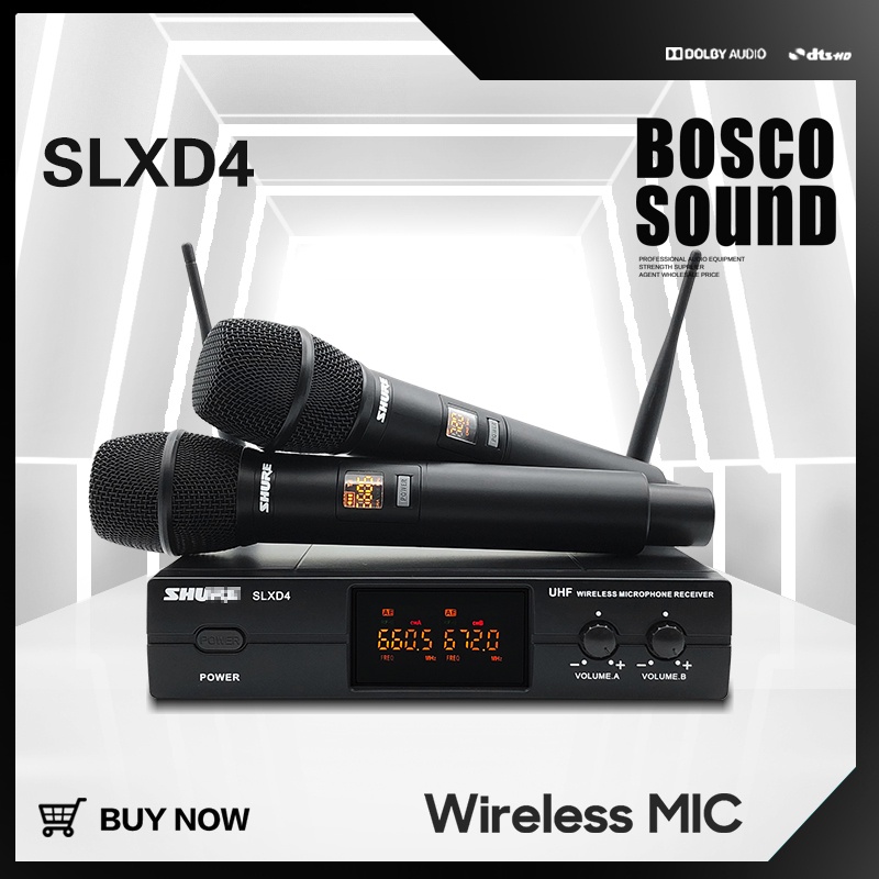 SHURE SLXD4 ระบบไมโครโฟนไร้สายดิจิตอลสัญญาณเสถียรประสิทธิภาพสูงเหมาะสำหรับวิศวกรรมเสียงและการแสดงบนเ