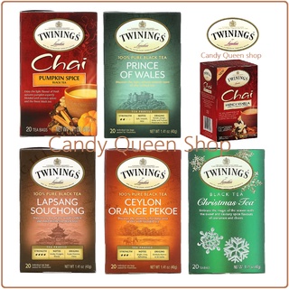 พร้อมส่ง Twinings, 100% Pure Black Tea บรรจุ 20 ซอง ขนาด 1.41 ออนซ์ (40 ก.)