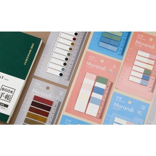 กระดาษโน๊ตกาว Sticky Notes &amp; ไม้บรรทัด Ruler(ใช้สำหรับปกแบบ A5-20 ห่วง / B5-26 ห่วง / A4-30 ห่วง)