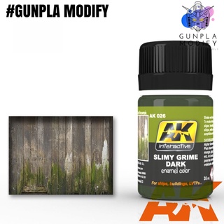 AK INTERACTIVE (AK026) Slimy Grime Dark สีอินาเมล For Ships Building LVTPs สำหรับงานเวเทอริ่ง ขนาด 35 ml