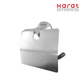 Karat Faucet ที่ใส่กระดาษชำระแบบมีฝาปิด ยาว 15 x ลึก 6 x สูง 13 ซม. (สแตนเลส 304) รุ่น KB-15-332-63