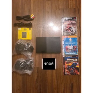 PlayStation 2( PS2) รุ่น Slim แปลงแล้วอุปกรณ์ครบชุดพร้อมเล่น