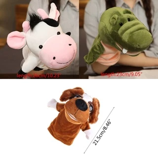 Cute Plush Animal Finger Puppet Soft Toy Puppet for Preschool Props Family Game