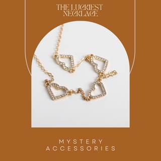 MA577: The Luckiest Necklace | Mystery Accessories สร้อย สร้อยคอ สร้อยสีทอง สร้อยคอสีทอง สร้อยแฟชั่น สร้อยคอหัวใจ