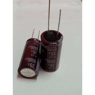 คาปาซิเตอร์ 6500UF 35V105°Cขนาด15×30mm  ขายแพค2ตัง 50บ.