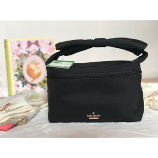 twill nylon with matching trim wipeable, durable nylon lining FEATURES cosmetic case with zip around closure