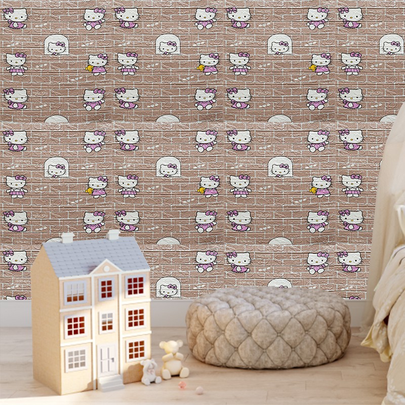 สติกเกอร์วอลเปเปอร์ กันน้ำ ลายการ์ตูน 3D สําหรับติดตกแต่งผนังบ้าน ขนาด 35 ซม * 15 ซม - รูปที่ 4