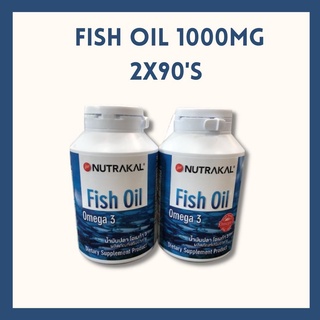 Nutrakal Fish Oil omega 3 นูทราแคล น้ำมันปลา เข้มข้นด้วยโอเมก้า 3 ทั้ง EPA และ DHA แพ็คคู่2*90cap 3527